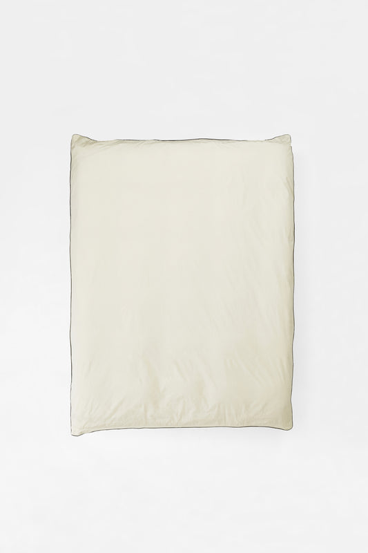 Product Image - Duvet Cover in Contrast Edge, Canvas with Cinder